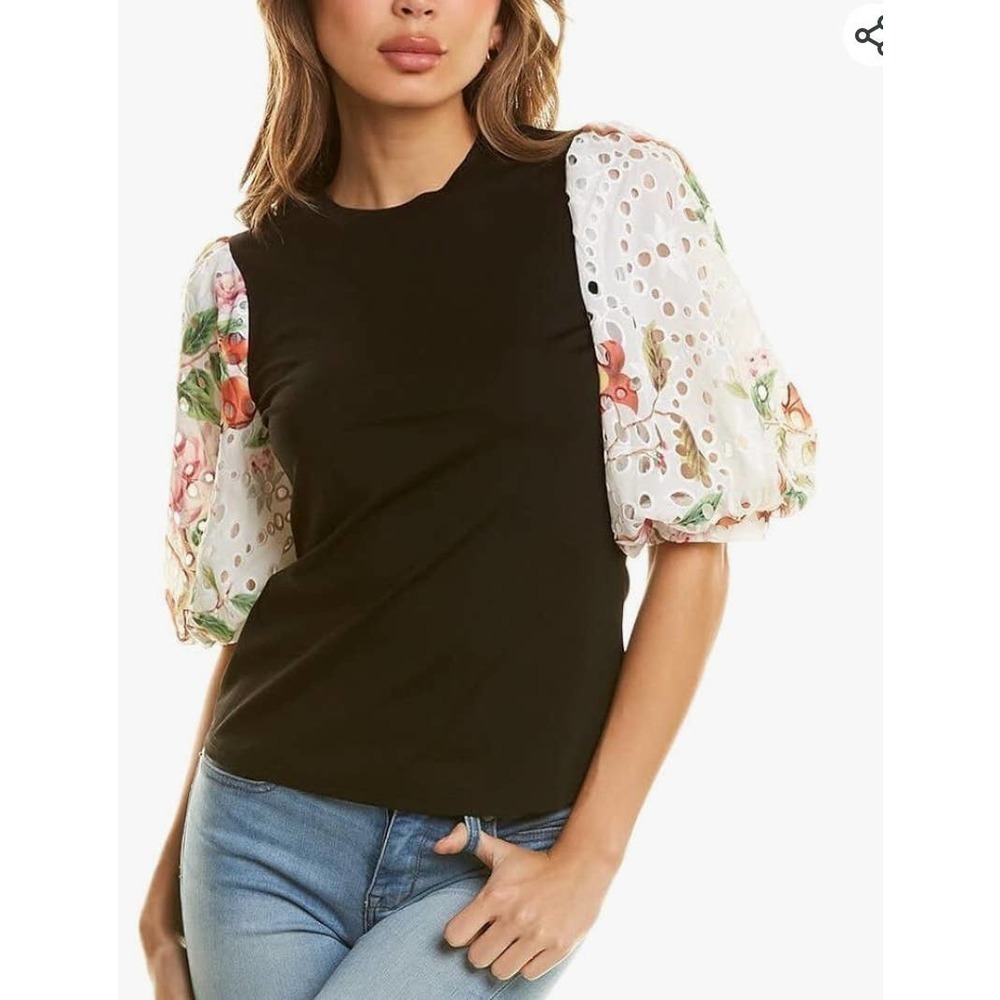 Gracia floral print puffy sleeve
